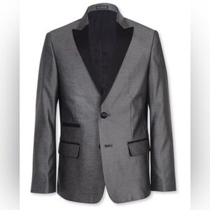 Calvin Klein Gray Blazer Modern Tailoring